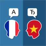 french vietnamese translator android application logo